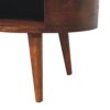 Large Wave Coffee Table, 1 Drawer - Chestnut - Image 8