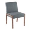 Carmen - Contemporary Chair (Set of 2) - White Washed / Teal - Image 2