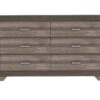 5 Drawer Chest - Antique Brown / Gray - Image 2