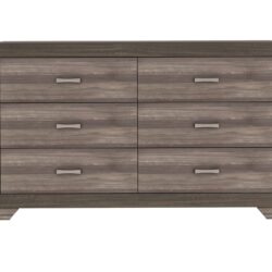 5 Drawer Chest - Antique Brown / Gray