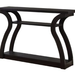 Accent Console Table For Entryway, Contemporary Versatile Placement - Espresso