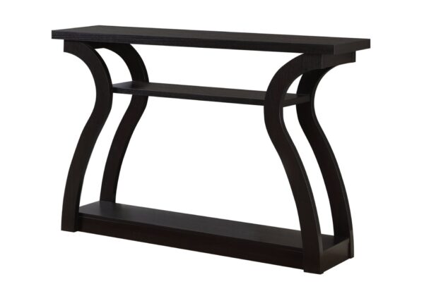 Accent Console Table For Entryway, Contemporary Versatile Placement - Espresso