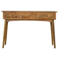 Large 3 Drawer Console - Brown