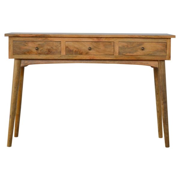 Large 3 Drawer Console - Brown