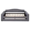 Twin Size Upholstered Daybed With Storage Armrests, Trundle And Latest Integrated Bluetooth Audio System - Gray - Image 2