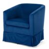 27.36" Wide Swivel Chair - Blue - Image 4