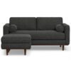 Morrison - Upholstered Sofa And Ottoman Set - Charcoal Gray - Image 8