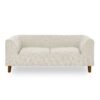 Modern Rectangular Pet Sofa With Backrest And Armrests, Soft Cushion For Small And Medium Dogs - Beige - Image 9