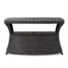 Berkeley - Chaise Lounge Side Table Outdoor Polyethylene Wicker - Brown Multi - Image 8