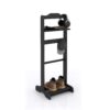 Accent Portable Garment Rack, Clothes Valet Stand With Storage Organizer - Black - Image 10