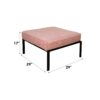 Rajni - Patio Set (1 Armed Chair, 1 Ottoman) - Pink - Image 5
