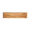 Tranquilizer - Outdoor Acacia Wood Bench With Slat Panel Design (Set of 2) - Sandblasted Brown / Rustic Metal - Image 6