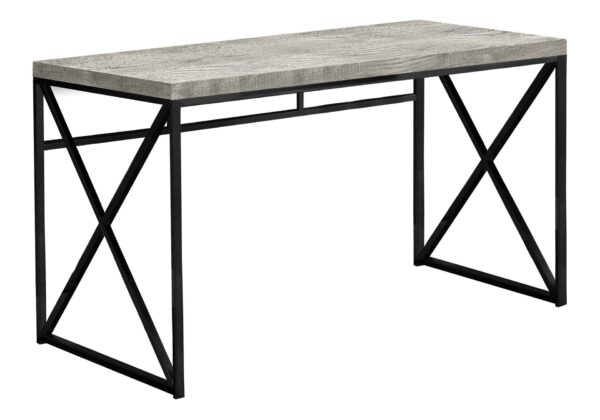 Computer Desk For Home Office, Laptop, Contemporary And Modern - Gray / Black