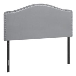 Full Size, Bed Headboard Only, Upholstered Transitional - Gray