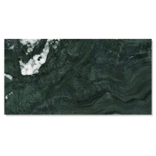 Diamond Polished Marble Tile For Wall And Floor Stone 12 X 24" - Green / Green Multi
