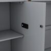 Queen Size Murphy Bed With Shelves, Drawers And USB Ports - Gray - Image 7