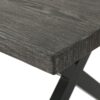 Rolando - Outdoor Aluminum Dining Table With Steel Frame - Gray / Black - Image 9