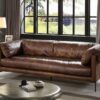 Jaron - Top Grain Leather Sofa - Mocha - Image 6