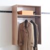 Devi - Wall Mounted Wood Closet System With Modular Versatility And Warm - Oak - Image 10