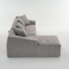 Compression Sofa: Combining Chaise Longue With 3 Seater, Corduroy Fabric, Full Sponge Compression Sofa, Combined Sofa With 4 Pillows For Living / Home Furniture / Apartment - Light Gray - Image 23