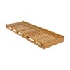 Premium Acacia Wood Lounge Chaise Set With Water Resistant Cushions, Adjustable Recline - Cream / Teak - Image 17