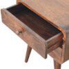 Curved Nightstand - Walnut - Image 8