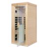 1 Person Far Infrared Hemlock Standard Indoor Sauna Room - Natural - Image 3