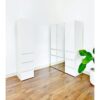 Elise - Slim Modular Wood Closet Cabinet With Drawers In Durable Melamine And Wood 71" Height - White - Image 13