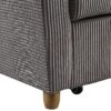 Justine - Corduroy Convertible Sleeper Loveseat - Brown - Image 3