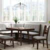 Mid Century Modern Dining Chairs Upholstered Side Chair - Cherry - Image 6