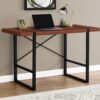 Computer Desk For Home Office, Laptop, Contemporary & Modern - Cherry - Image 8