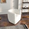 Delaney - Swivel Chair - Fabric - Beige - Image 4