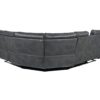 Home Theater Seating Manual Recliner With Cup Holder, Hide - Away Storage Reclining Sofa For Living Room, Home Theater - Gray - Image 14