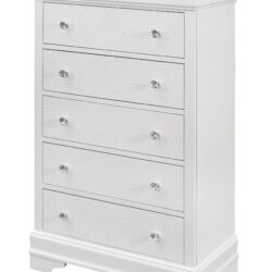 Shaker - Crocodile Metallic Chest - White