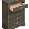 Traditional Style Storage Chest - Gray - Image 6