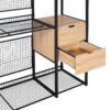Open Style Wardrobe With Hanging Rails, Shelves And Drawers - Black - Image 12