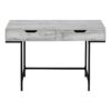 Computer Desk For Home Office, Laptop, 2 Storage Drawers, Contemporary And Modern - Gray - Image 2