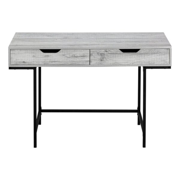 Computer Desk For Home Office, Laptop, 2 Storage Drawers, Contemporary And Modern - Gray