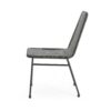 Aluminum And Rattan Chat Set, Outdoor Patio Set Includes Rattan Dining Chair Set Of 2 And C Shaped Side Table - Dark Brown - Image 8
