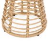 San Pedro - Boho Style Side Table With Tempered Glass Top - Light Brown Rattan - Image 10