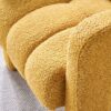 31.10" Wide Boucle Upholstered Accent Chair - Yellow - Image 12