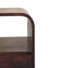 Curved Edge Bedside Table - Walnut - Image 8