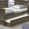 Twin Storage Bed Charming Traditional - Gray - Image 4