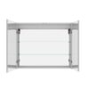 36" X 30" Medicine Cabinet With LED Vanity Mirror, Anti-Fog Recessed Or Surface Mount Bathroom Double Door Large Storage 3000K~6000K Bright Lighted Aluminum Storage Cabinet With Touch Switch - Silver - Image 8