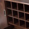 Draper - Mid Century Sideboard Buffet And Wine Rack - Medium Auburn Brown - Image 8