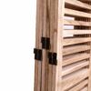 Panel Wooden Folding Room Divider - Natural - Image 16