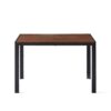 Creative Design Veneered MDF Wood Structure Rectangular Walnut Dining Table - Walnut - Image 2