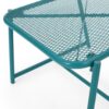 Outdoor Side Table With Mesh Design - Teal - Image 7