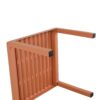 2 Piece Indoor / Outdoor Furniture Set (1 Chair And 1 Coffee Table), UV Resistant, Waterproof And Durable - Apricot Brown - Image 5