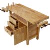 Wood Workbench For Garage Workshop And Home - Natural - Image 3